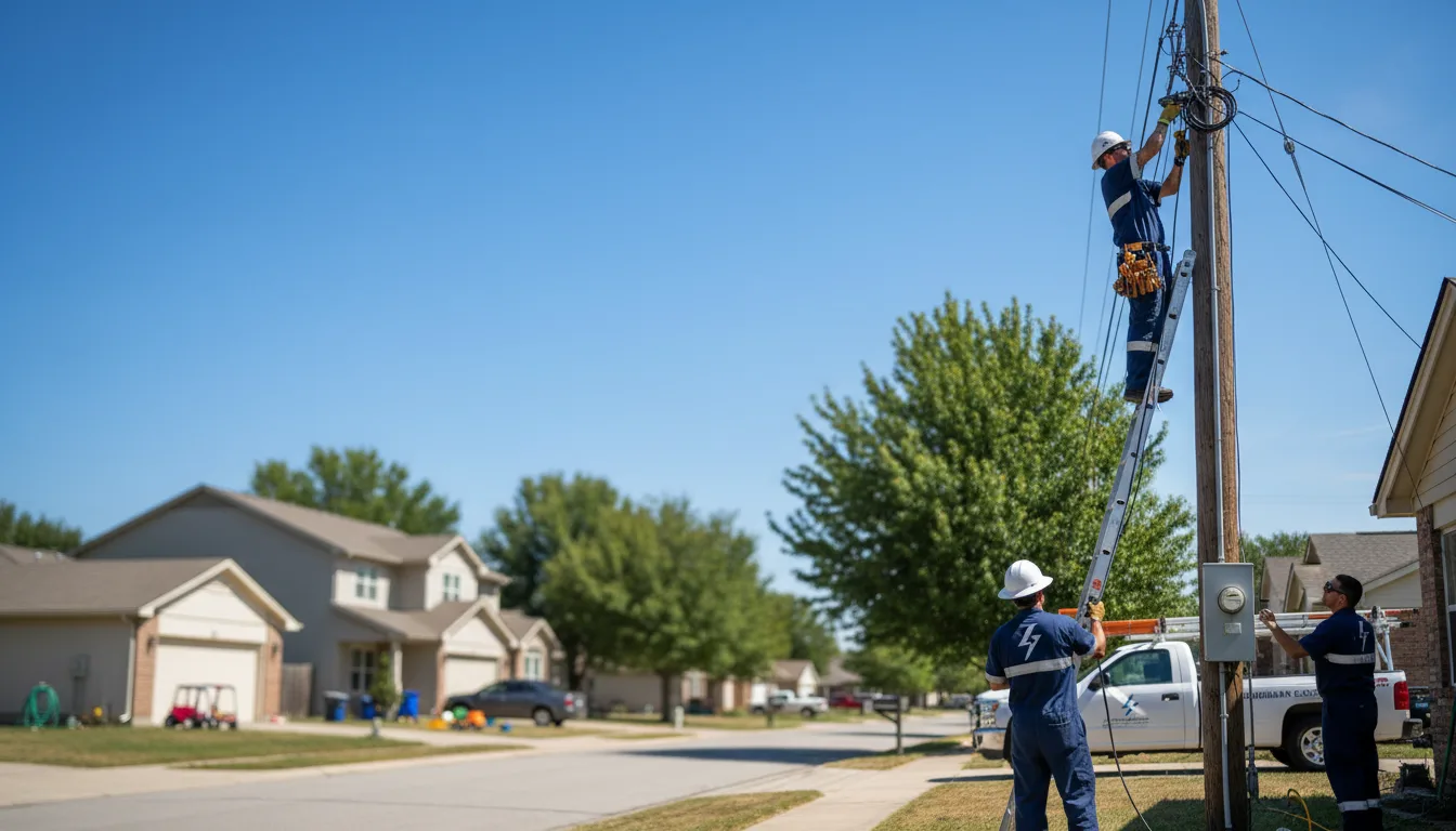 Residential electrician providing installation services in Turtle Lake, WI